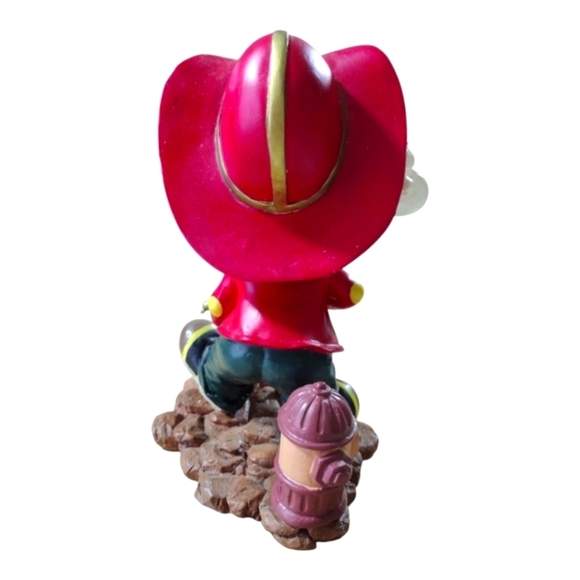 Christmas Around The World In The Heat Of The Holidays Fireman Santa Bobble Head - Picture 7 of 12